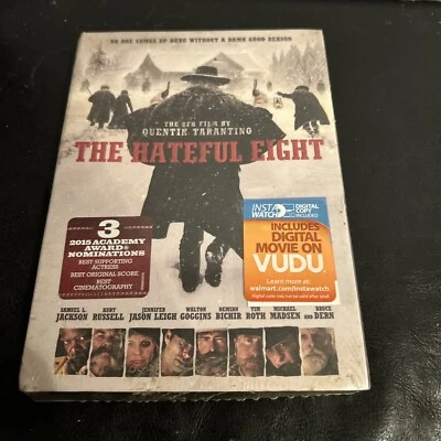 The Hateful Eight-Quentin Tarantino-2016 DVD Crime Drama Mystery New/Sealed Reg1 - Image 1 of 3