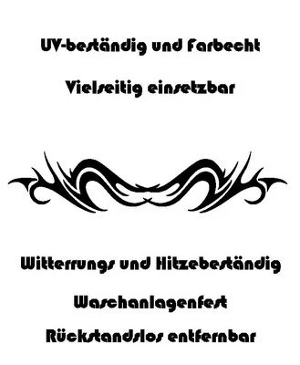 Auto Aufkleber Tribal Tattoos Tattoo 90x18cm schwarz Motiv 1 Tatoo Sticker - Bild 1 von 2
