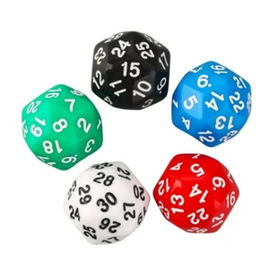 5Pcs/set Acrylic Polyhedral Dices Colorful Digital Mixed Colors Dices for Kids - Picture 1 of 8