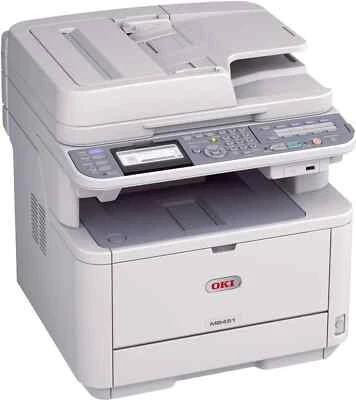 Oki MB491 Mono A4 Printer, Low Page Count, About 60K Pages! WARRANTY! - Image 1 of 4