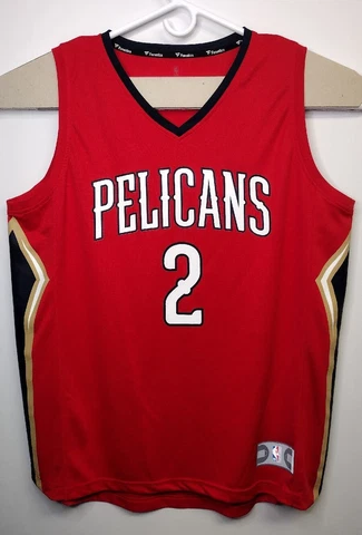 Lonzo Ball #2 NBA Fanatics New Orleans Pelicans Red Jersey size XL Cover