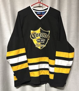 CORONA Extra Hockey Jersey, La Cerveza MAS FINA Beer, Mens 2XL, Sewn Logo, NWOT! - Picture 1 of 5