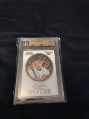 2005 Bowman Sterling Brandon Snyder First Year Rookie Baltimore Orioles RC BGS10 - Image 1 of 2