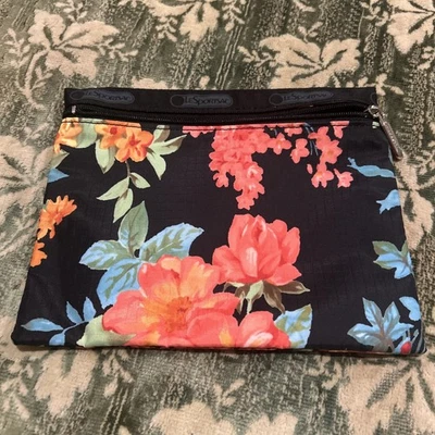 "Bolsa de viaje pequeña con estampado floral multicolor LeSportSac 8,5"" x 7"""  Foto 1 de 4