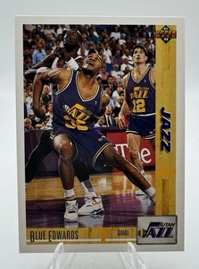 1991 Upper Deck #199 Blue Edwards Utah Jazz - Bild 1 von 2