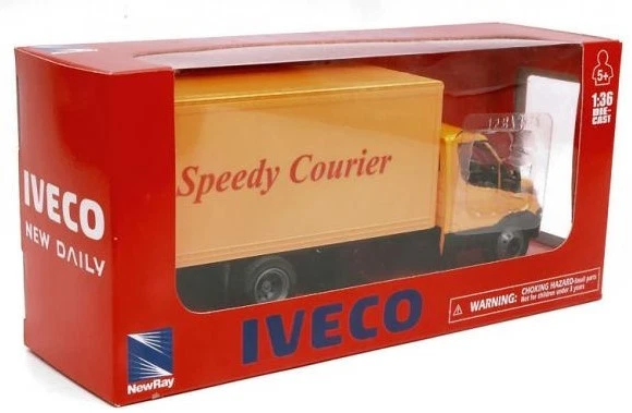 NEWRAY - IVECO Daily 4x2 SPEEDY COURIER Camion Rigido Giallo - 1/36 - NEW15873G - Immagine 1 di 1