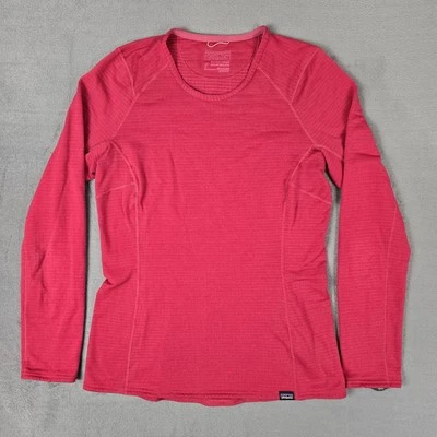 Pullover Patagonia Thermal Weight Capilene Base Capa Mujer Pequeño Rojo Foto 1 de 4