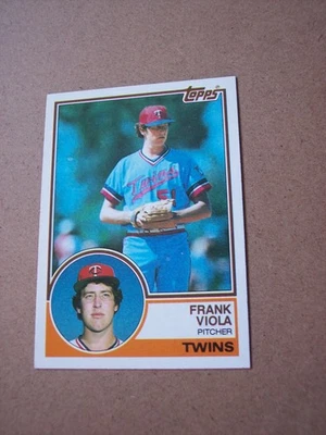 1983 Topps beisebol Frank Viola cartão de novato #586 quase perfeito - Imagem 1 de 2