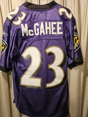 Willis McGahee- 巴尔的摩乌鸦队 #23 NFL 缝合球衣(Reebok 正品。 Sm.) — 第 1/4 张图片