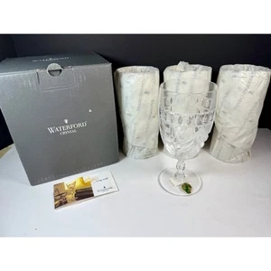 4 bicchieri da tè ghiacciati Waterford Overture nuovi con scatola 6 3/4" - Foto 1 di 6