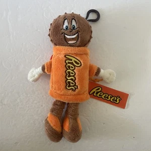 Plush Hershey Reeses Peanut Butter Cup Clip On Storage Pouch - Picture 1 of 3