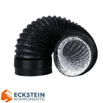 ECKSTEIN-GROW PVC Flexschlauch Φ 6 Zoll x2M Aluflexschlauch Flexrohr Lüftungsschlauch Grow Box