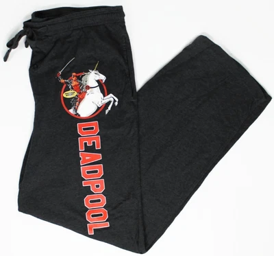 Pantalones deportivos ligeros Marvel Deadpool pantalones de pijama suaves para hombre talla L negros Foto 1 de 4