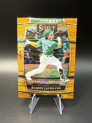 2022 Panini Select Baseball Ramon Laureano Orange Pulsar Prizm /16 - Image 1 of 2