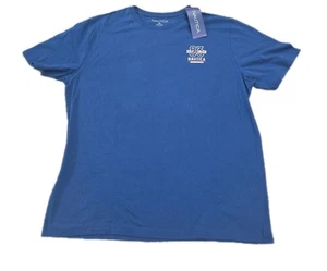 NEW Nautica 100% Cotton Blue Tshirt Men's XXL Sailing Crew - Picture 1 of 4