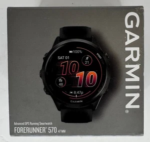 Garmin Forerunner 570 47mm GPS Running Watch Slate Gray 010-02971-00 - Picture 1 of 5