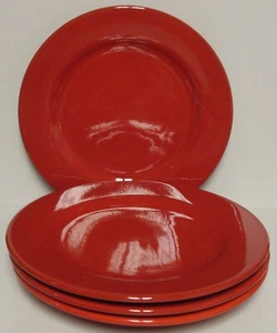 Waechtersbach Germany FUN FACTORY (RED) Dinner Plates SET OF FOUR More Here - Picture 1 of 4