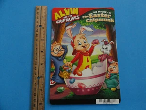 ALVIN AND THE CHIPMUNKS: THE MYSTERY EASTER BLOCKBUSTER VIDEO BACKER CARD 5"X8" - Picture 1 of 3
