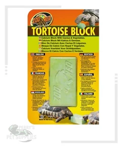 Zoo Med Tortoise Block Calcium Supplement Block Beak Maintenance BB-55E  - Picture 1 of 1