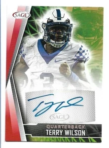 Autografo 2022 Sage High Series rosso #A-TW Terry Wilson RC Rookie AUTO - Foto 1 di 2