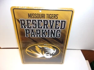 Missouri Tigers Reserved Parking Metal Sign. 8-1/2" x 11" K10-1 - Picture 1 of 1