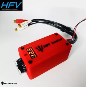 RED Subwoofer amplifier RCA level Remote Bass Knob control with VOLTMETER - Picture 1 of 5