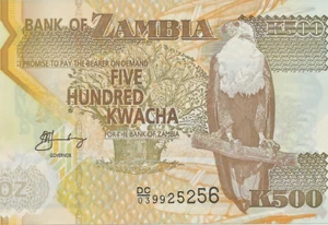 Zambia 500 Kwacha P 43h 2011 UNC Polymer - Picture 1 of 2