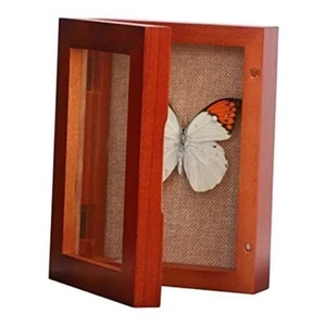 Shadow Box, Display Size 4x6 Shadow Box Frame with Glass, Little 5x7 Cherry - Picture 1 of 7