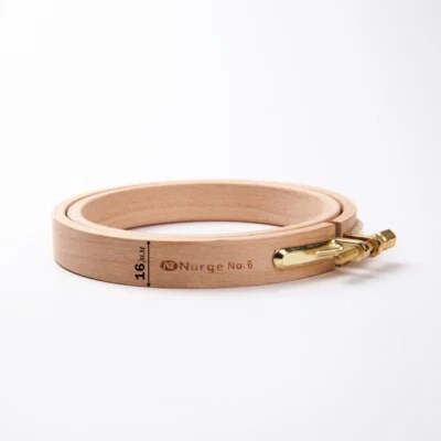 Nurge Wooden Hoops With A Screw, Rim Height 16mm, Diameter 250mm. Hand - Image 1 of 3