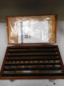 Mitutoyo Gage Block Set - 81 pcs. - Grade 2 English, Rectangular - PW7 - Picture 1 of 7