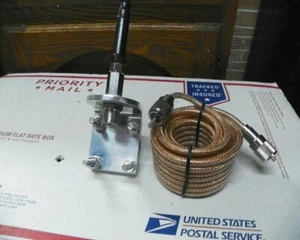 ANTENNA MOBILE CB 3FT FIBER GLASS WITH A 3 YEAR WARRENTY W/COAX & MM USA MADE - Afbeelding 1 van 9