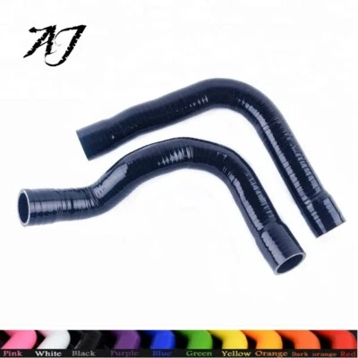 Manguera de radiador de refrigerante de silicona negra apta para 92-98 BMW E36 318i / 318ti / 318is  Foto 1 de 4