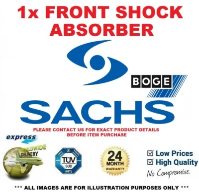 1x SACHS BOGE Front SHOCK ABSORBER for AUDI TT Roadster 1.8 T quattro 2000-2006 - Image 1 of 4