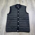 Barbour Weather Comfort Black Vest Gilet Jacket Men’s Size S Small Button Snap
