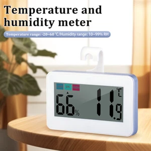 Wireless Refrigerator Thermometer Digital Fridge Freezer Indoor Large LCD Screen - Picture 1 of 17