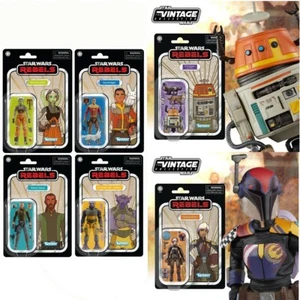2024 Star Wars Vintage Rebels GHOST MURAL CONJUNTO de 6 figuras Hasbro HasLab de 3,75" - Imagen 1 de 24