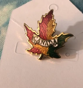Canada Maple Leaf Pin Vintage Collectible Pin Fall Colors G.m.b. - Picture 1 of 6