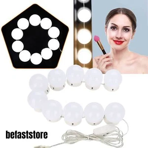 10Pcs LED Vanity Makeup Mirror Lights Kit for Makeup Dressing Room Bathroom - Picture 1 of 24