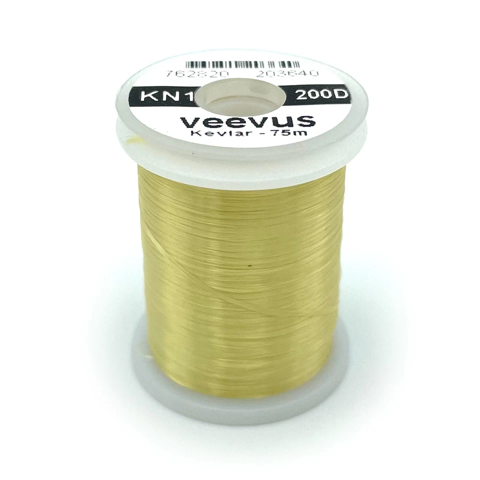 VEEVUS HILO KEVLAR - Carrete para atar moscas 75 metros amarillo hecho con Kevlar ¡NUEVO! Foto 1 de 1