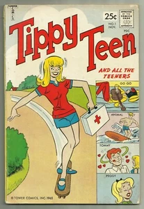 Tippy Teen #1 Tower 1965 Samm Schwartz GGA Cover - Picture 1 of 2