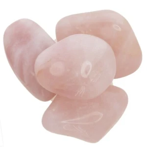 Piedras caídas de cuarzo rosa de 1 lb - grado 1 - ancho XXL - 2"" a 2,5"" Avg. - Imagen 1 de 2