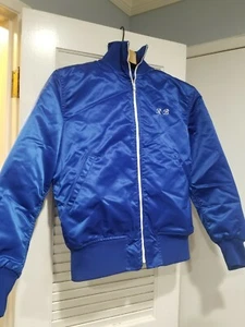 Chaqueta de satén Goodman and Sons de bombardero olímpico de Los Ángeles 1984 de colección - talla 42 R B - Imagen 1 de 4
