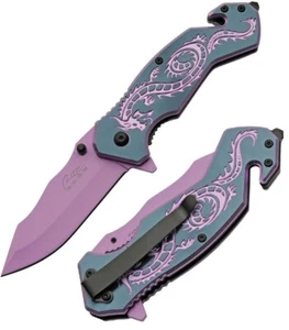 Rite Edge Flying Assisted Folding Knife 3.5″ Stainless Blade Aluminum Handle - Picture 1 of 12