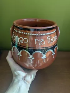 Vintage Studio Pottery Frango Na Pucara Terrecotta Cooking Pot Portugal - Picture 1 of 11
