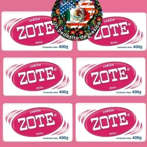Zote Pink Laundry Soap Washing Clothes 14oz Bars Detergent Kitchen Jabon(6 PACK) - Picture 1 of 5