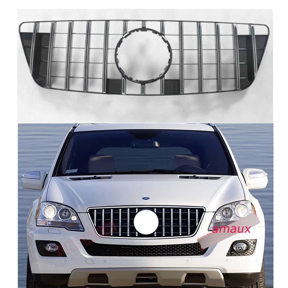 W164 Front GT Grille For Mercedes Benz ML-Class 2009 2010 2011 ML350 ML550 Grill - Image 1 of 4