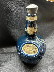 WADE, England Chivas Bros Royal Salute Scotch Whiskey Collectors Blue Bottle - Picture 1 of 11