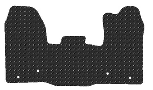 Fits Ford Transit Custom Manual 2022-2023 Chequered Rubber Tailored Van Mats - Picture 1 of 6