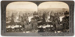Keystone Stereoview Chateau Thierry & City Hall, France of Education Set #426 A - Picture 1 of 2