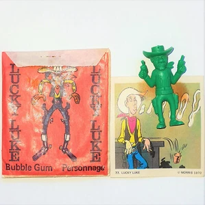 Lucky Luke Dargaud Stenval vintage figurine monochrome image et pochette - Imagen 1 de 3